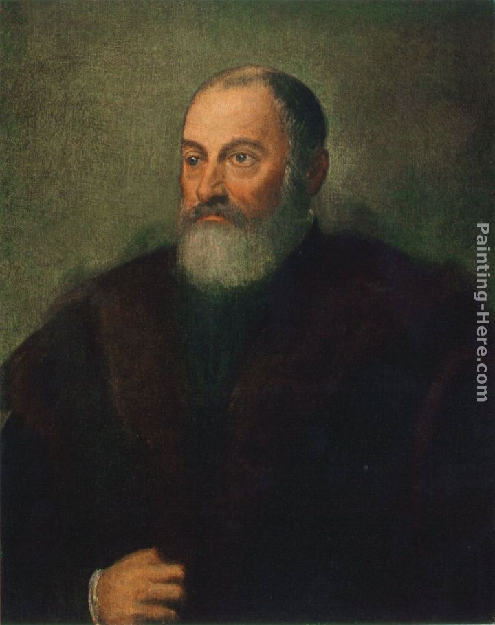Portrait of a Man painting - Jacopo Robusti Tintoretto Portrait of a Man art painting
